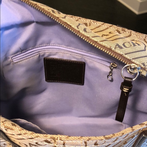 VINTAGE Brown Classic Coach Purse - Picture 5 of 7